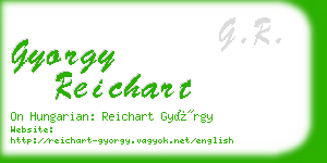 gyorgy reichart business card